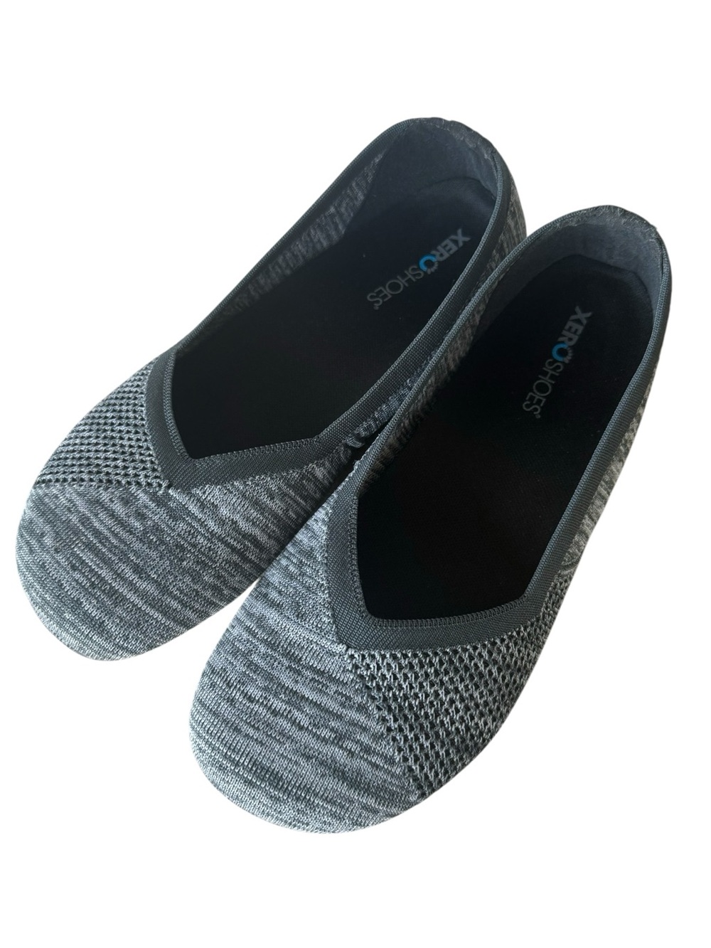 Xero Shoes Phoenix Knit Ballet Flats Gray Minimalist Barefoot Shoes 8.5